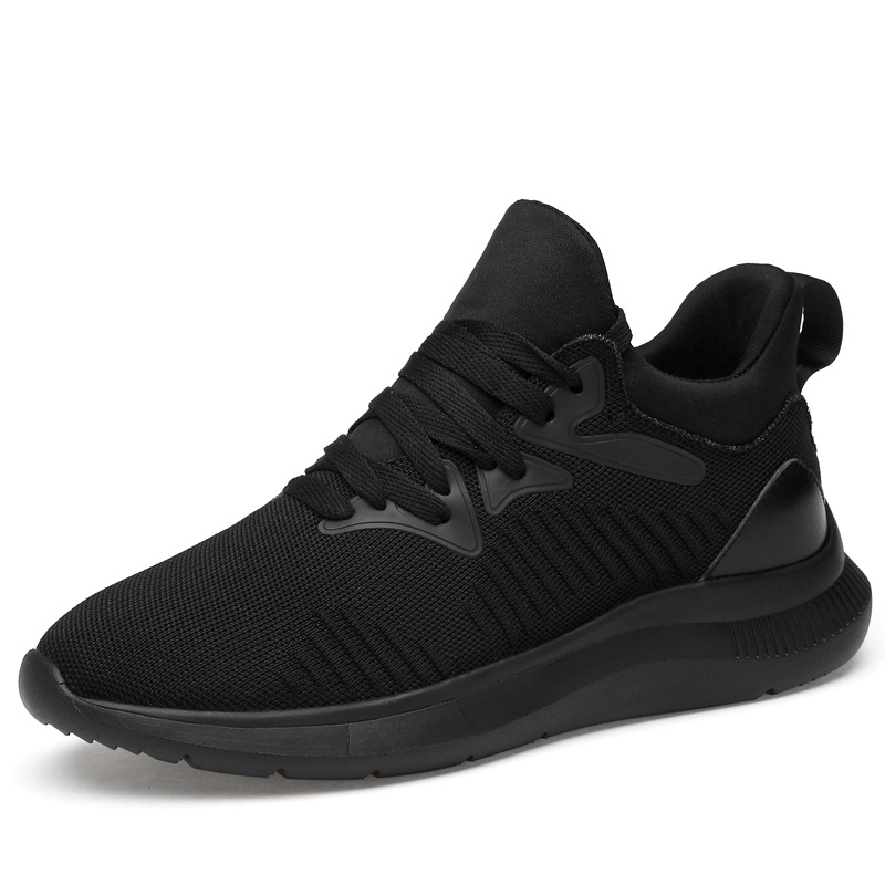 Men's shoes breathable men's casual shoes invisible height increasing mesh sports