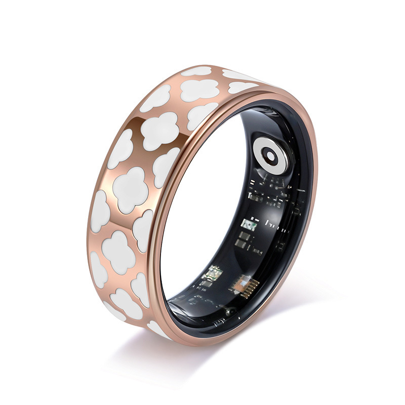 Health Smart Titanium Steel Ring Waterproof Blood Pressure Oxygen Sleep ...