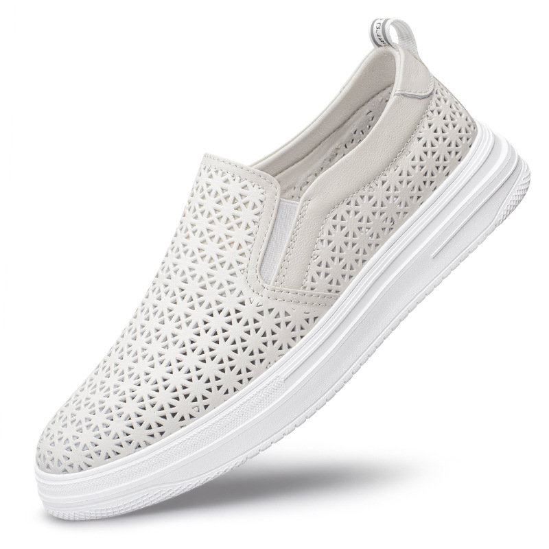Men's lazy loafers breathable board shoes image 3
