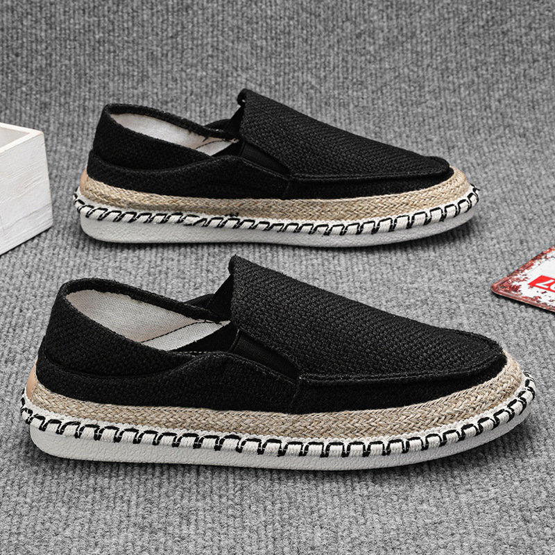 Fisherman Shoes Men's Breathable Cloth Shoes Hanfu Shoes Men's Casual Slip-On Loafers Driving Old Beijing Cloth Shoes image 4