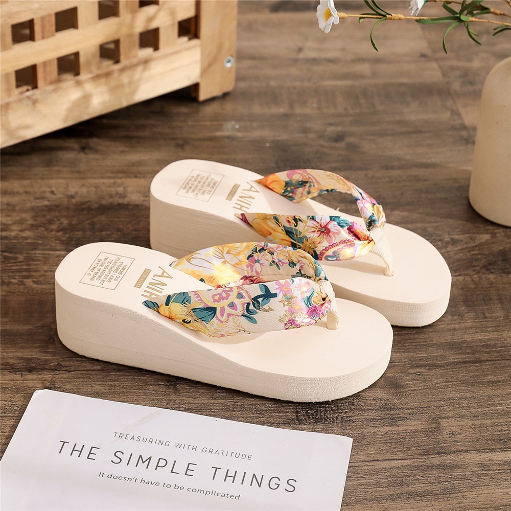 Cross-border European and American Style Women's Sandals Fashionable Outdoor Wear Small Size Height-increasing Flat Heel Thick Sole Sandals Summer image 3
