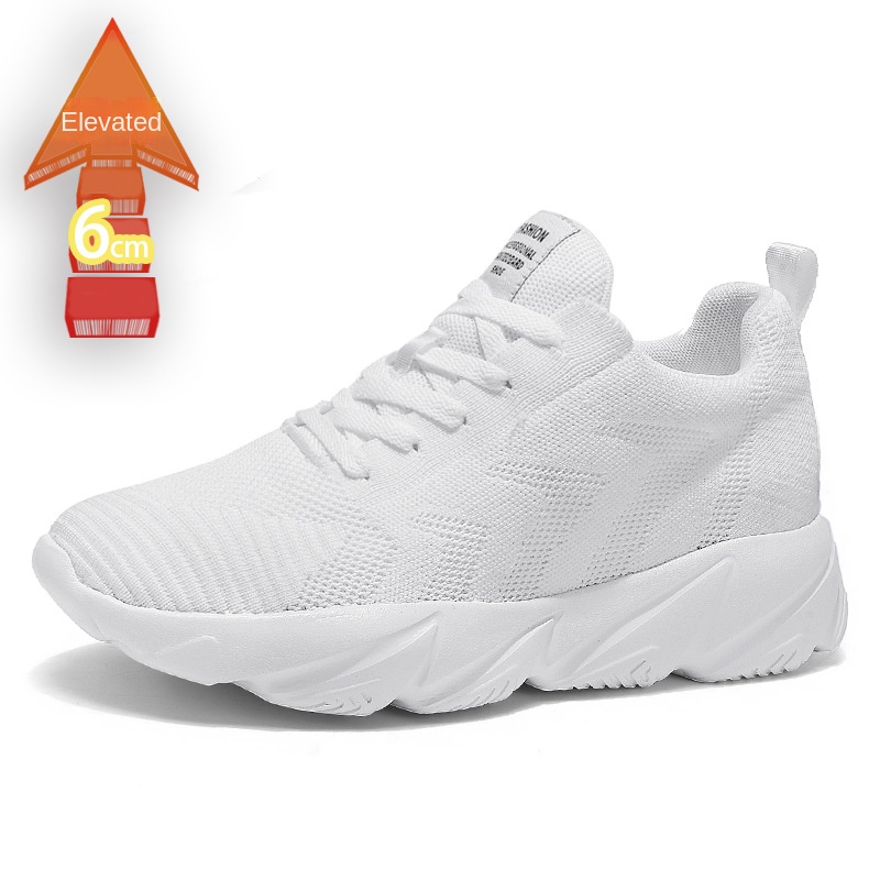 Height-Enhancing 8CM Men's Shoes, Sports Shoes, Spring and Summer Mesh Casual Shoes, Trendy Shoes, Soft Sole Travel Shoes, Student Running Shoes for Men image 7