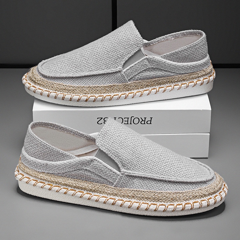 Fisherman Shoes Men's Breathable Cloth Shoes Hanfu Shoes Men's Casual Slip-On Loafers Driving Old Beijing Cloth Shoes image 3