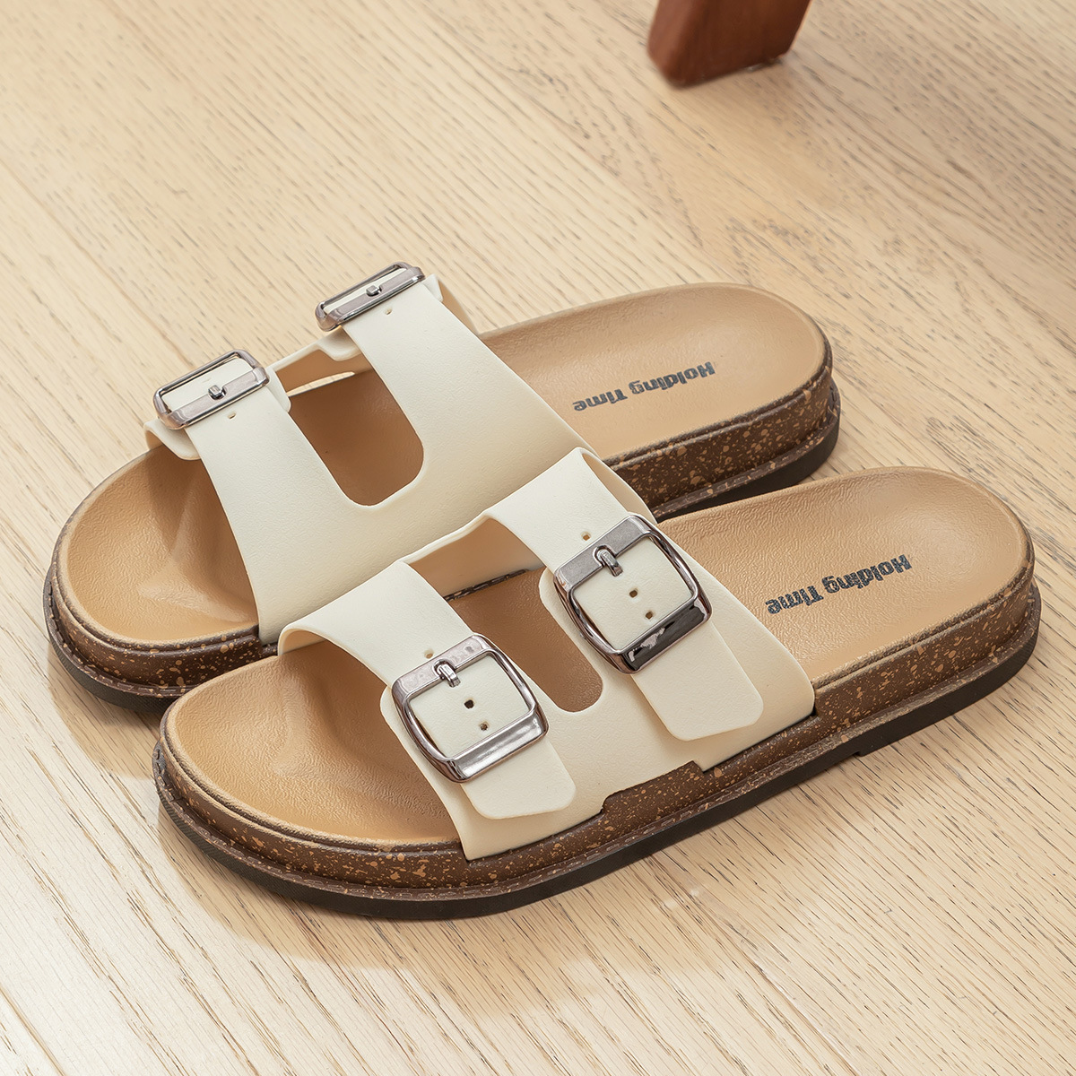 Birkenstock Sandals Women's Slip-On Flat One-Strap Beach Sandals for Summer Outdoor Wear image 3