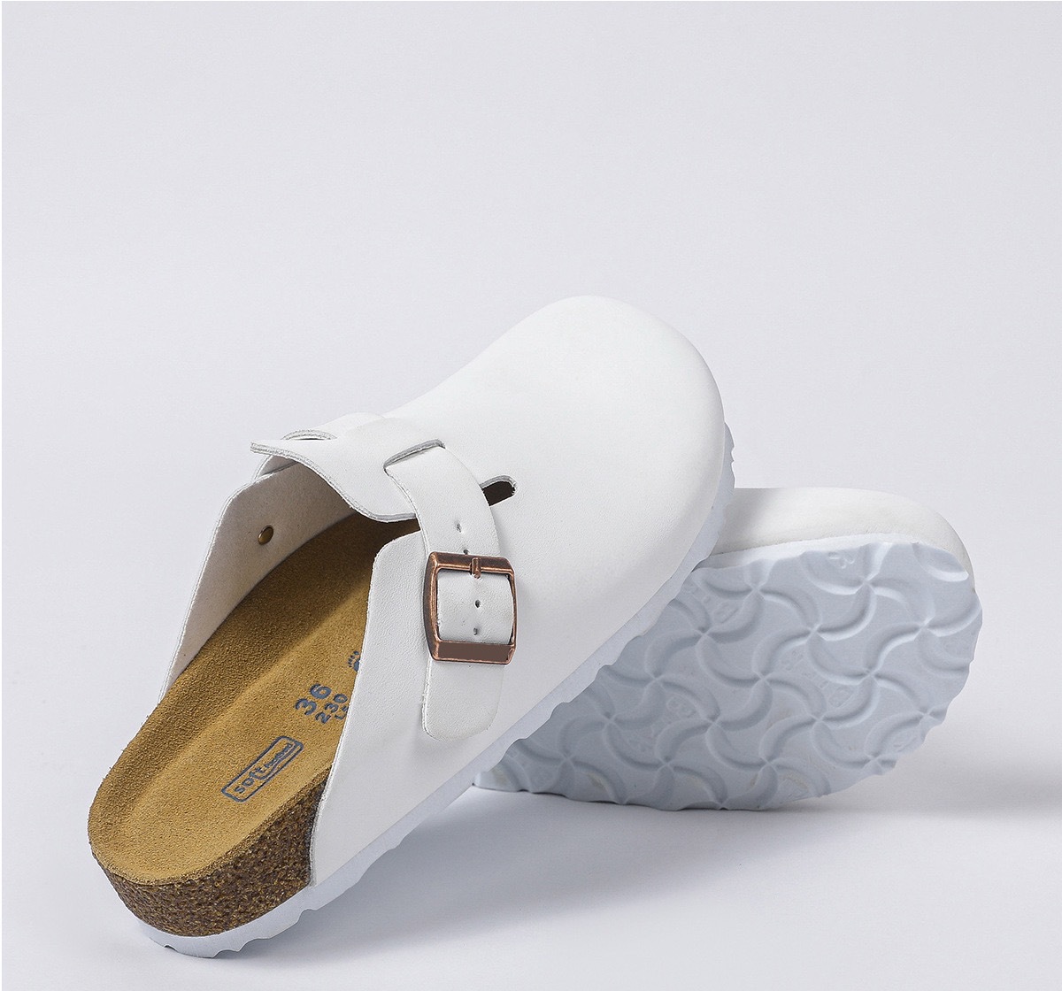 Genuine Leather Round Toe Hidden Heel Closed-Toe Sandals for Women Autumn and Winter Outdoor Wear BK Shoes image 12