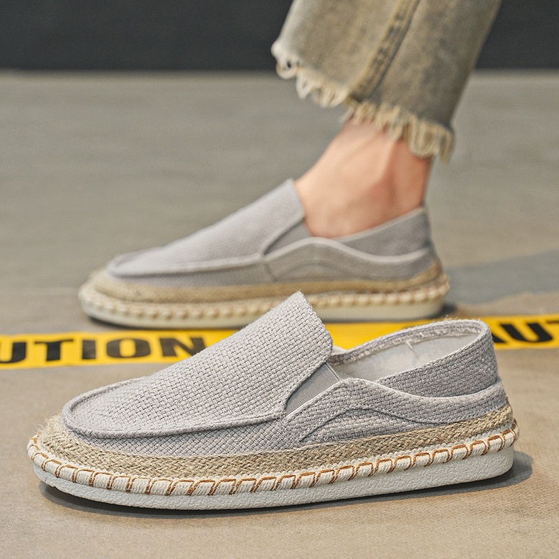 Fisherman Shoes Men's Breathable Cloth Shoes Hanfu Shoes Men's Casual Slip-On Loafers Driving Old Beijing Cloth Shoes image 6