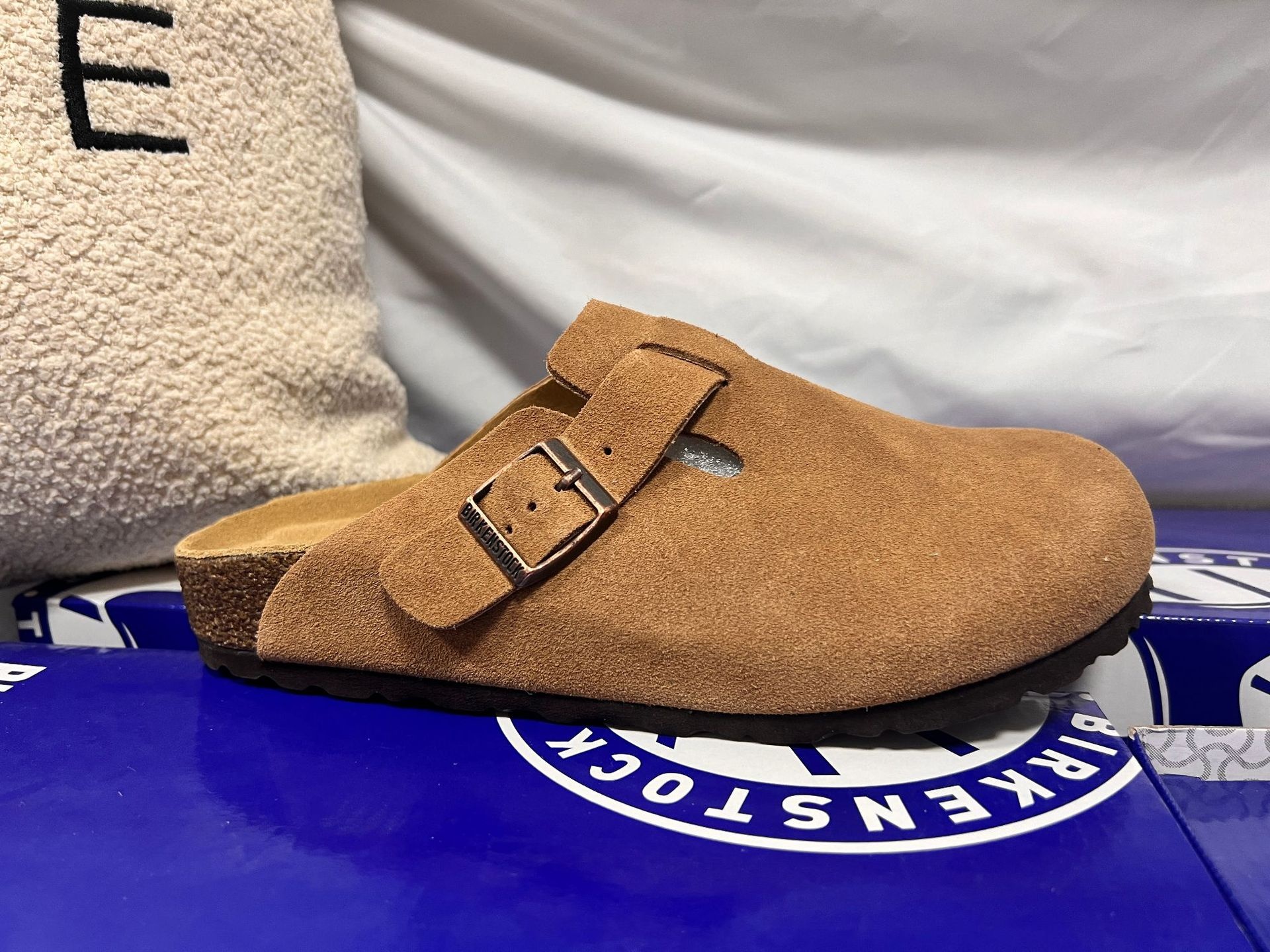 Genuine Leather Round Toe Hidden Heel Closed-Toe Sandals for Women Autumn and Winter Outdoor Wear BK Shoes image 3