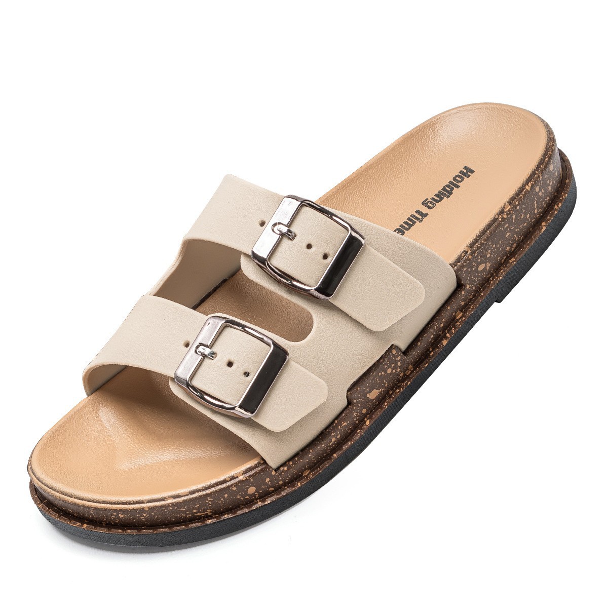 Birkenstock Sandals Women's Slip-On Flat One-Strap Beach Sandals for Summer Outdoor Wear