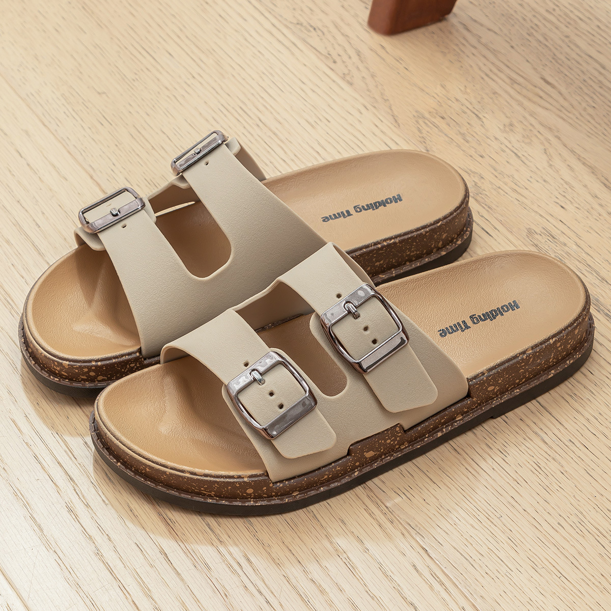 Birkenstock Sandals Women's Slip-On Flat One-Strap Beach Sandals for Summer Outdoor Wear image 5