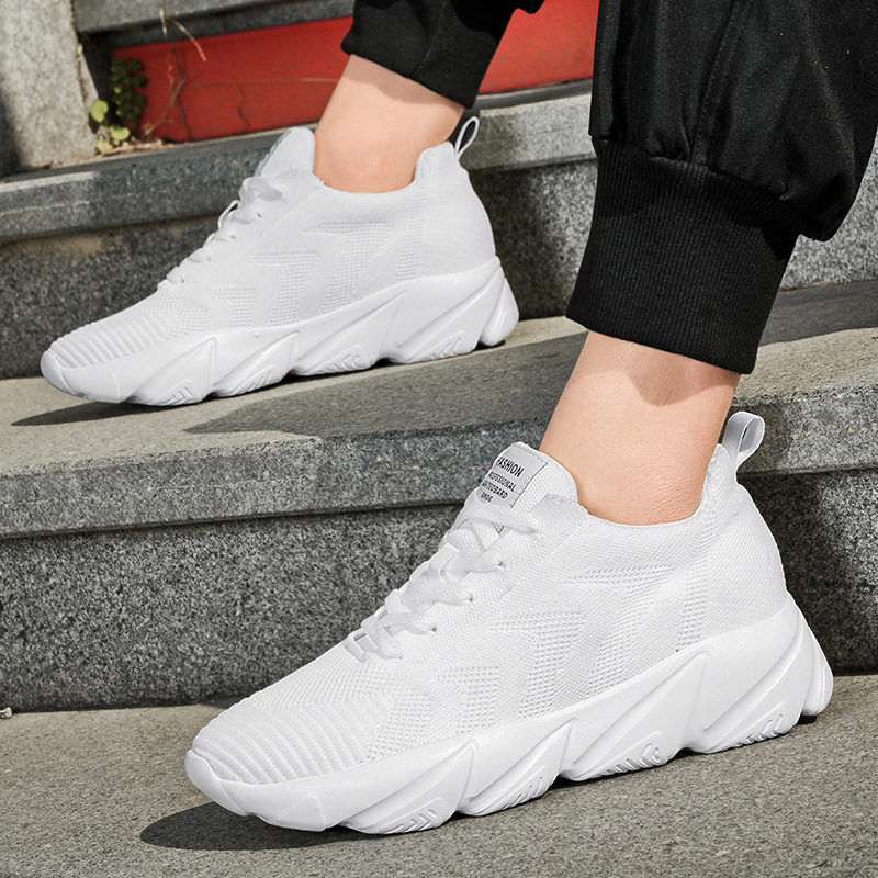 Height-Enhancing 8CM Men's Shoes, Sports Shoes, Spring and Summer Mesh Casual Shoes, Trendy Shoes, Soft Sole Travel Shoes, Student Running Shoes for Men image 9