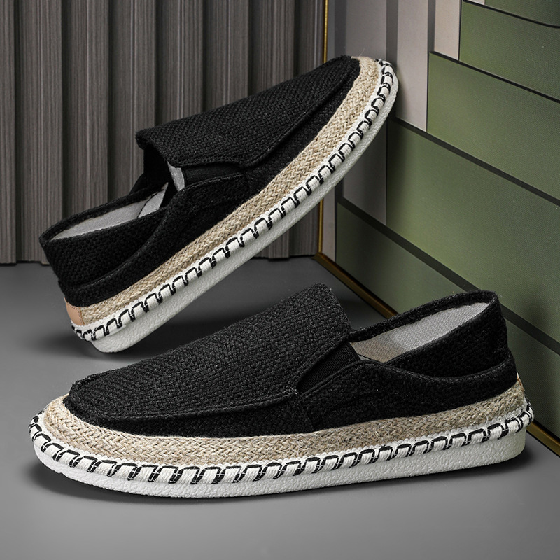Fisherman Shoes Men's Breathable Cloth Shoes Hanfu Shoes Men's Casual Slip-On Loafers Driving Old Beijing Cloth Shoes image 8