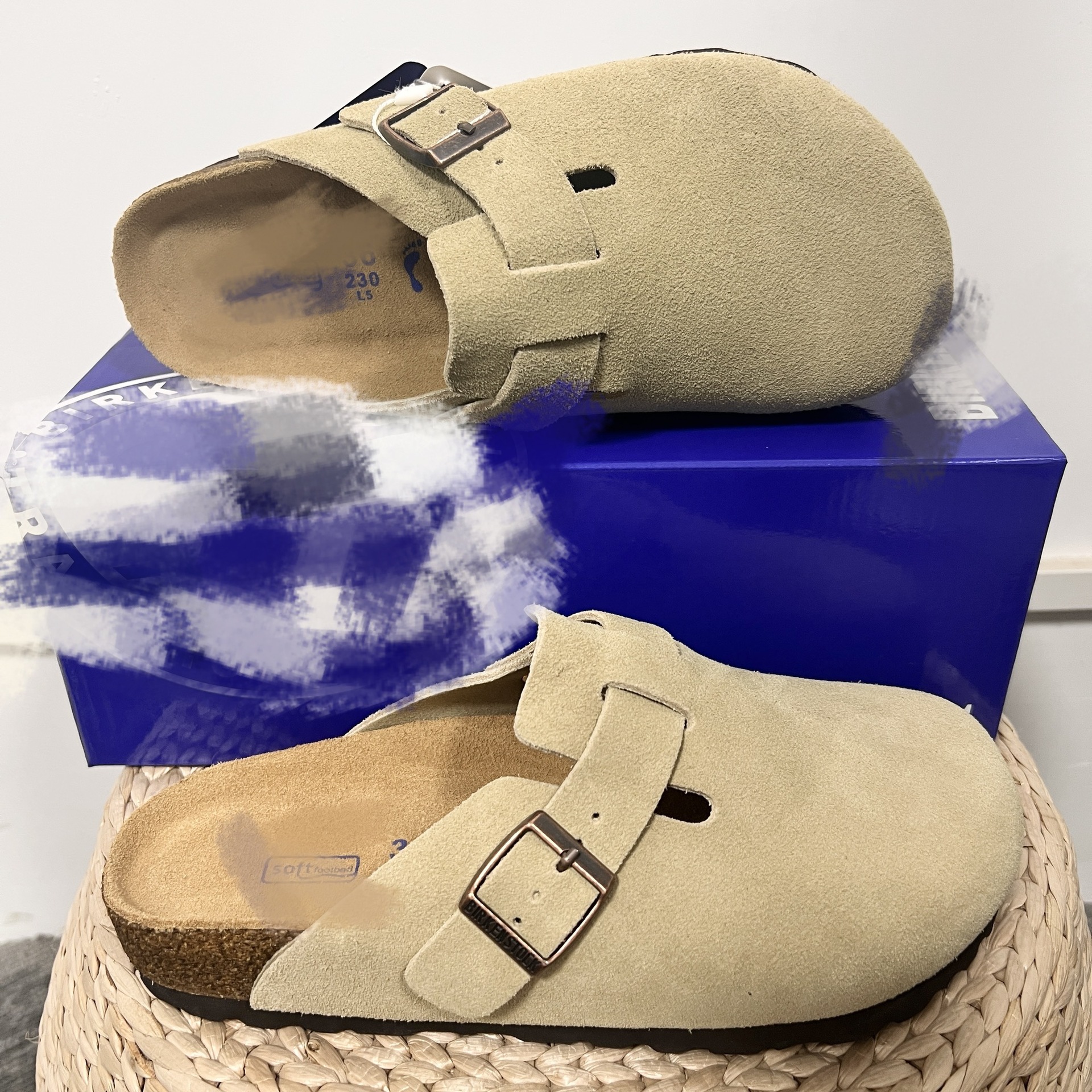 Genuine Leather Round Toe Hidden Heel Closed-Toe Sandals for Women Autumn and Winter Outdoor Wear BK Shoes image 6