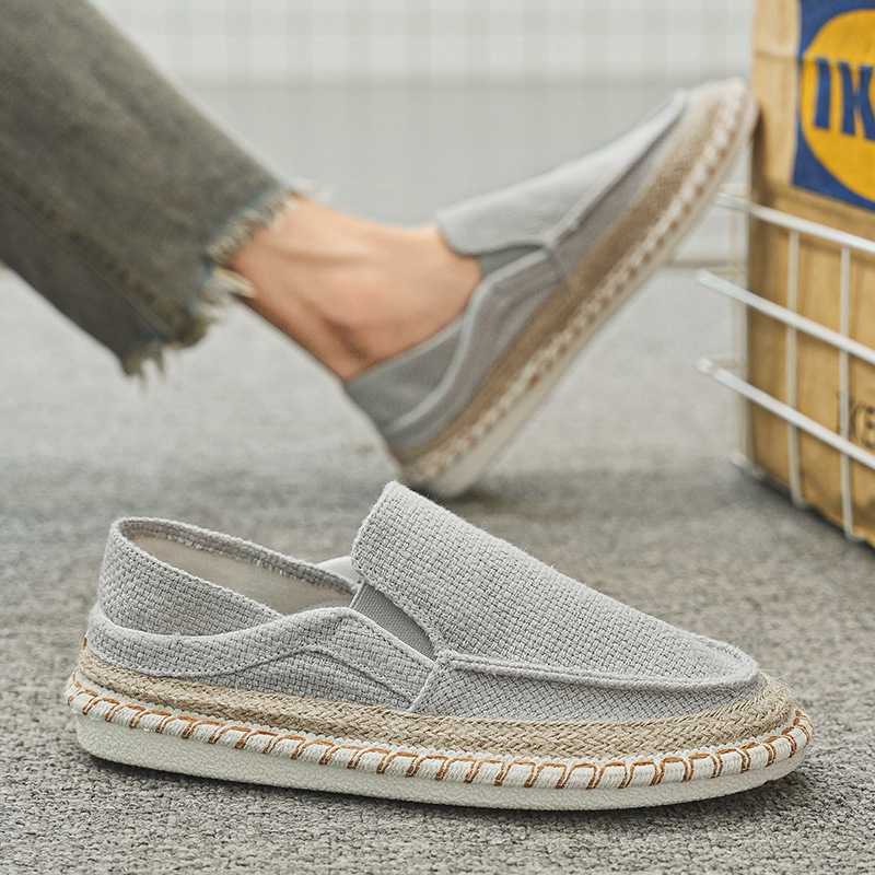 Fisherman Shoes Men's Breathable Cloth Shoes Hanfu Shoes Men's Casual Slip-On Loafers Driving Old Beijing Cloth Shoes image 7
