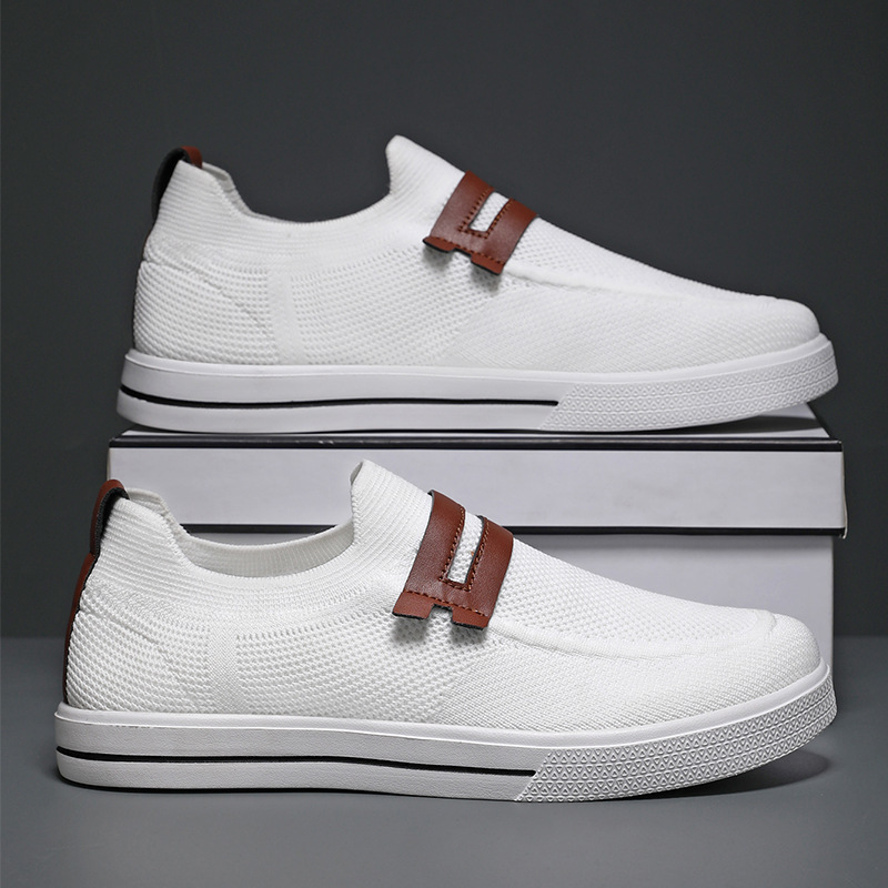Soft elastic mesh shoes sports shoes lightweight business men's shoes image 5