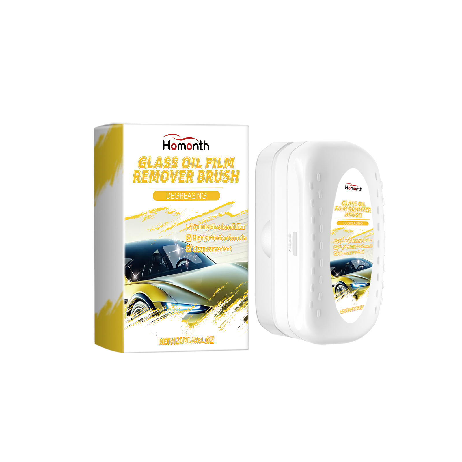 Homonth Car Glass Degreaser, Car Glass Degreaser Decontamina
