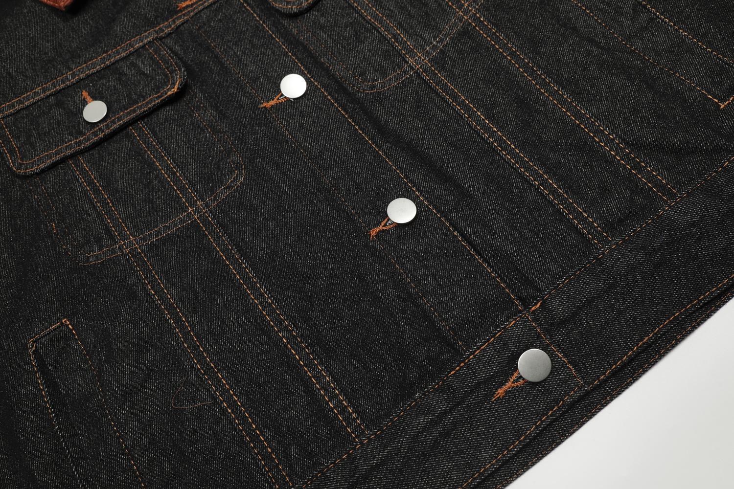 Men’s Vintage Corduroy Collar Denim