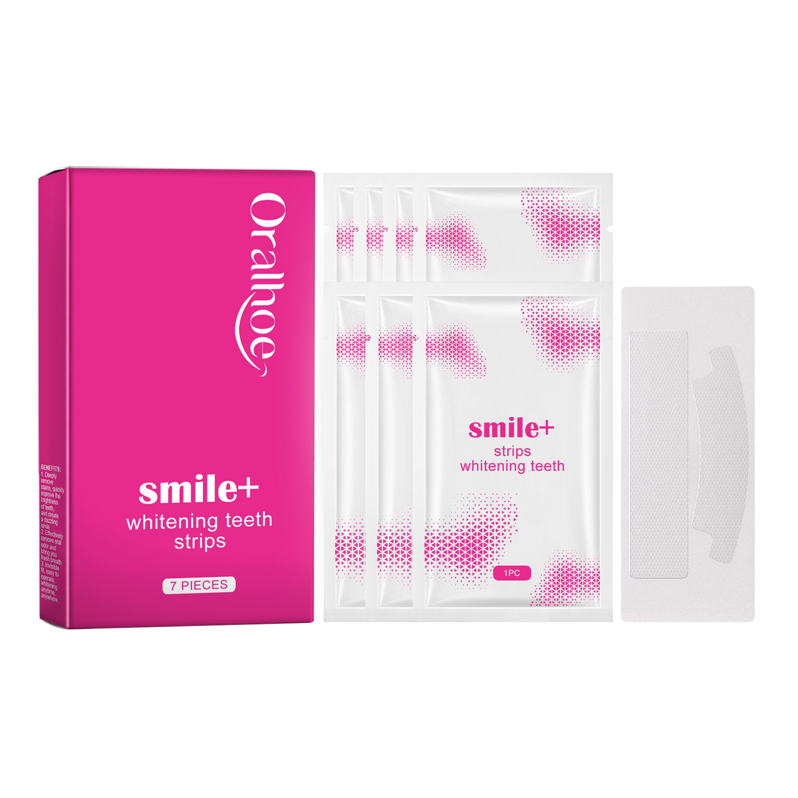 Oralhoe Teeth Whitening Adhesive For Cleaning Mouth Stains Tartar Teeth Yellow Whitening Portable