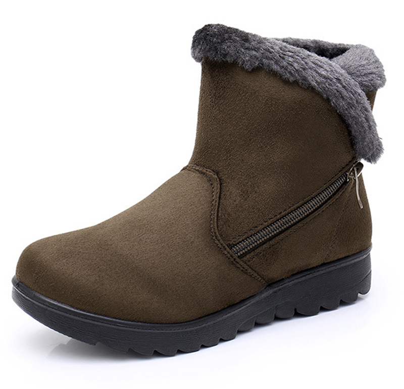 Women's warm cloth shoes, elderly snow boots image 6
