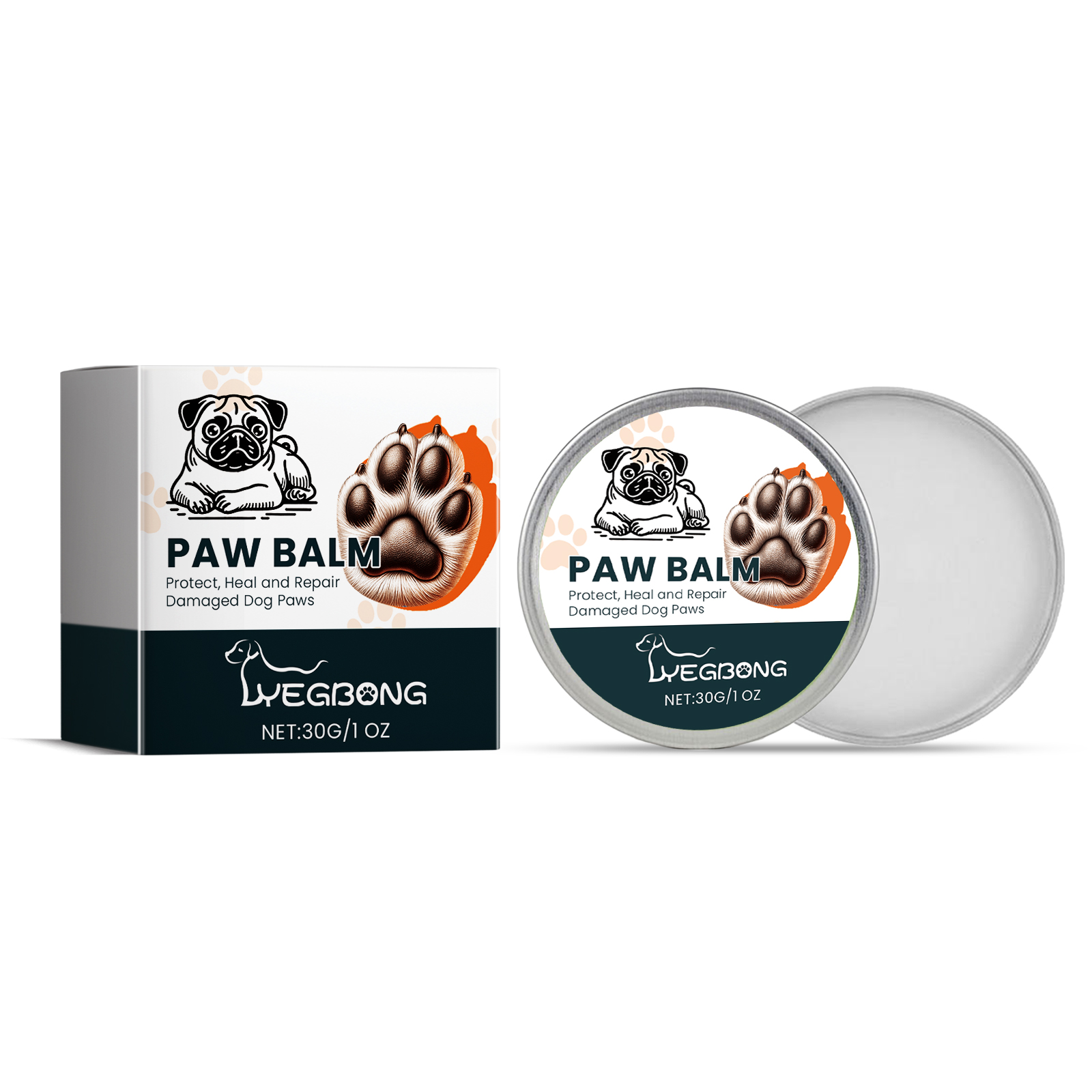 Yegbong Dog Paw Cream Pet Paw Moisturizing Foot Cream Dog Fo