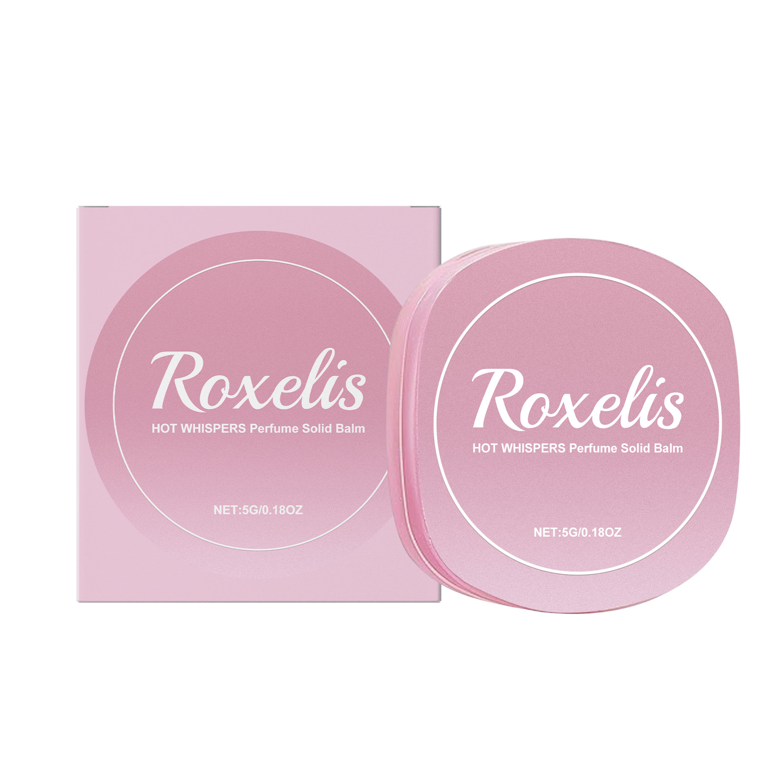 Roxelis Rose Perfumed Solid Balm Elegant Refreshing Silky Light Perfumed Portable Pocket Solid Balm