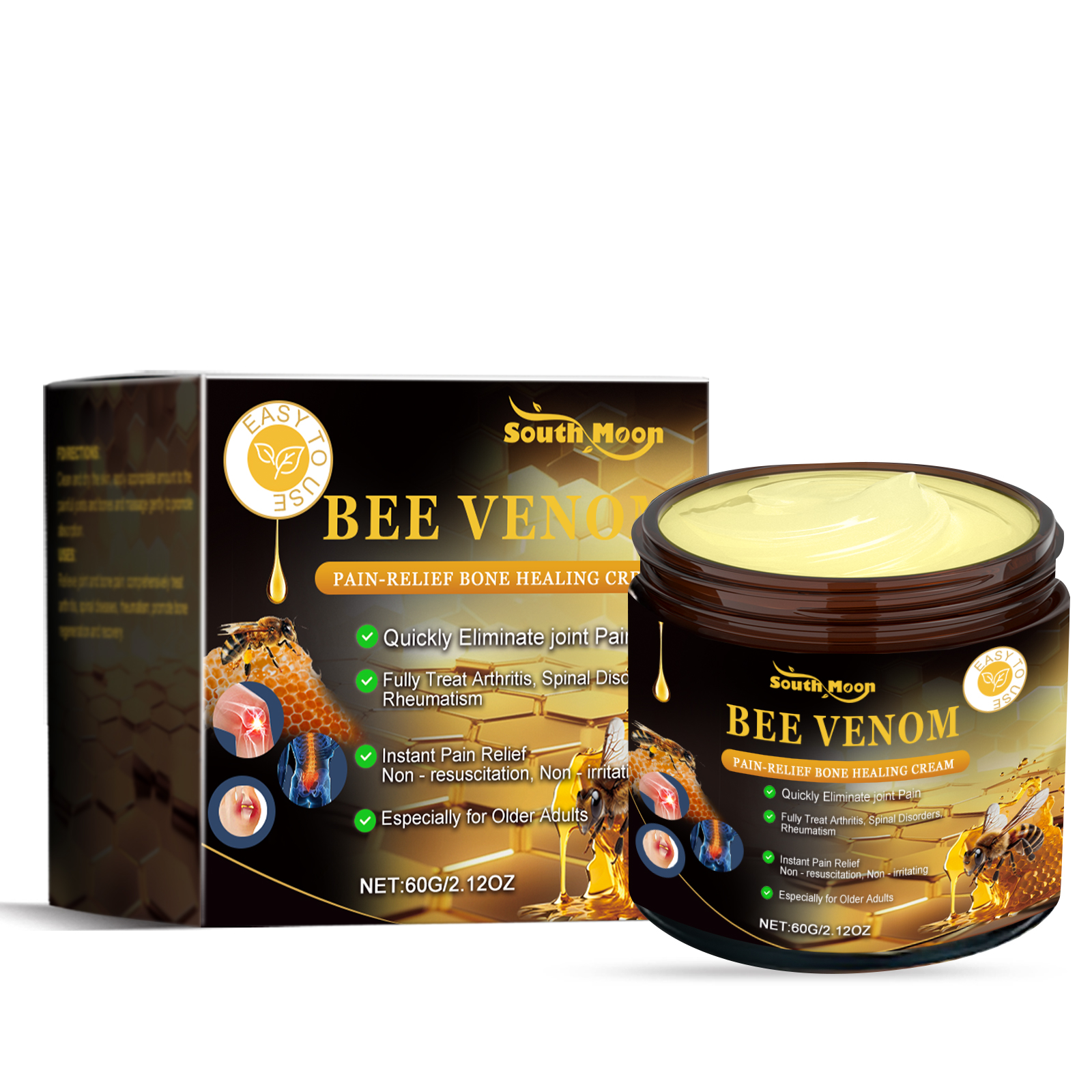South Moon Bee Venom Joint Soothing Cream Apply To Relieve Knee And Wrist Joint Discomfort