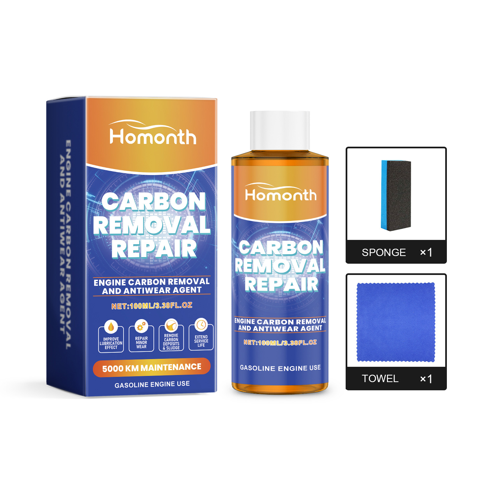 Homonth Engine Carbon Removal Anti-Wear Additives Automotive Engine Anti-Wear Rust And Noise