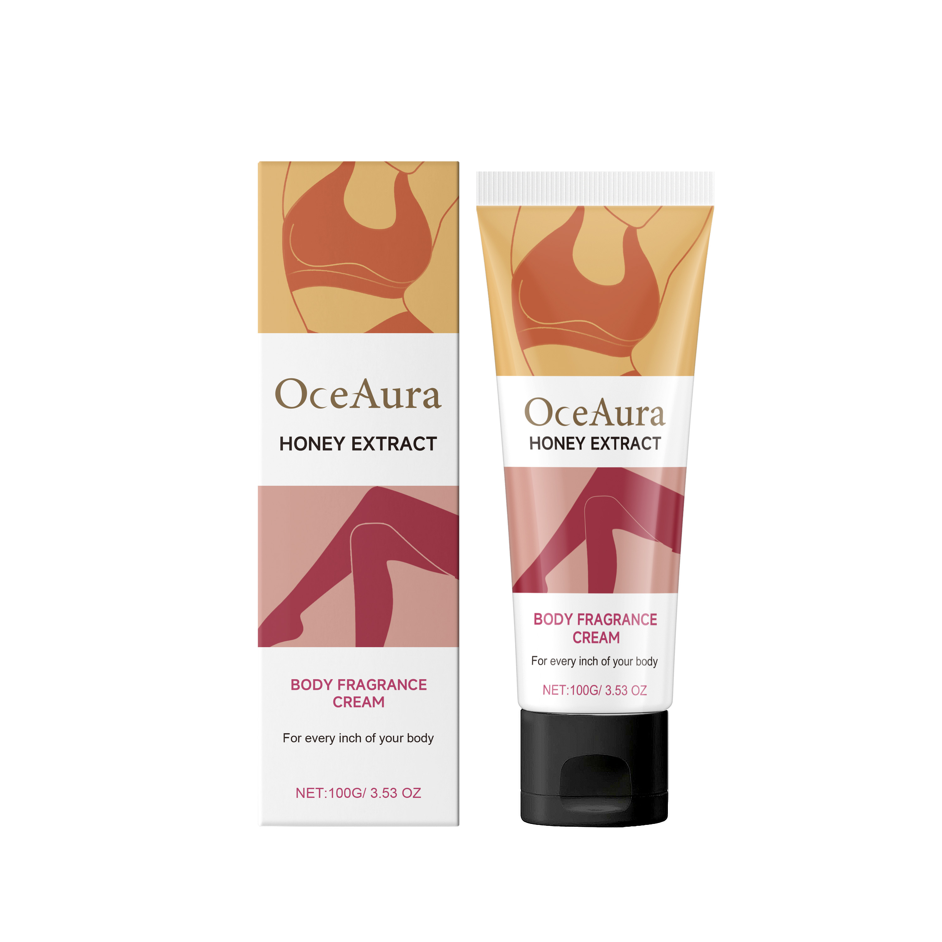 OceAura Body Care Cream Mild Long Lasting Light Fragrance Cleaning Odor Refreshing Relief Discomfort