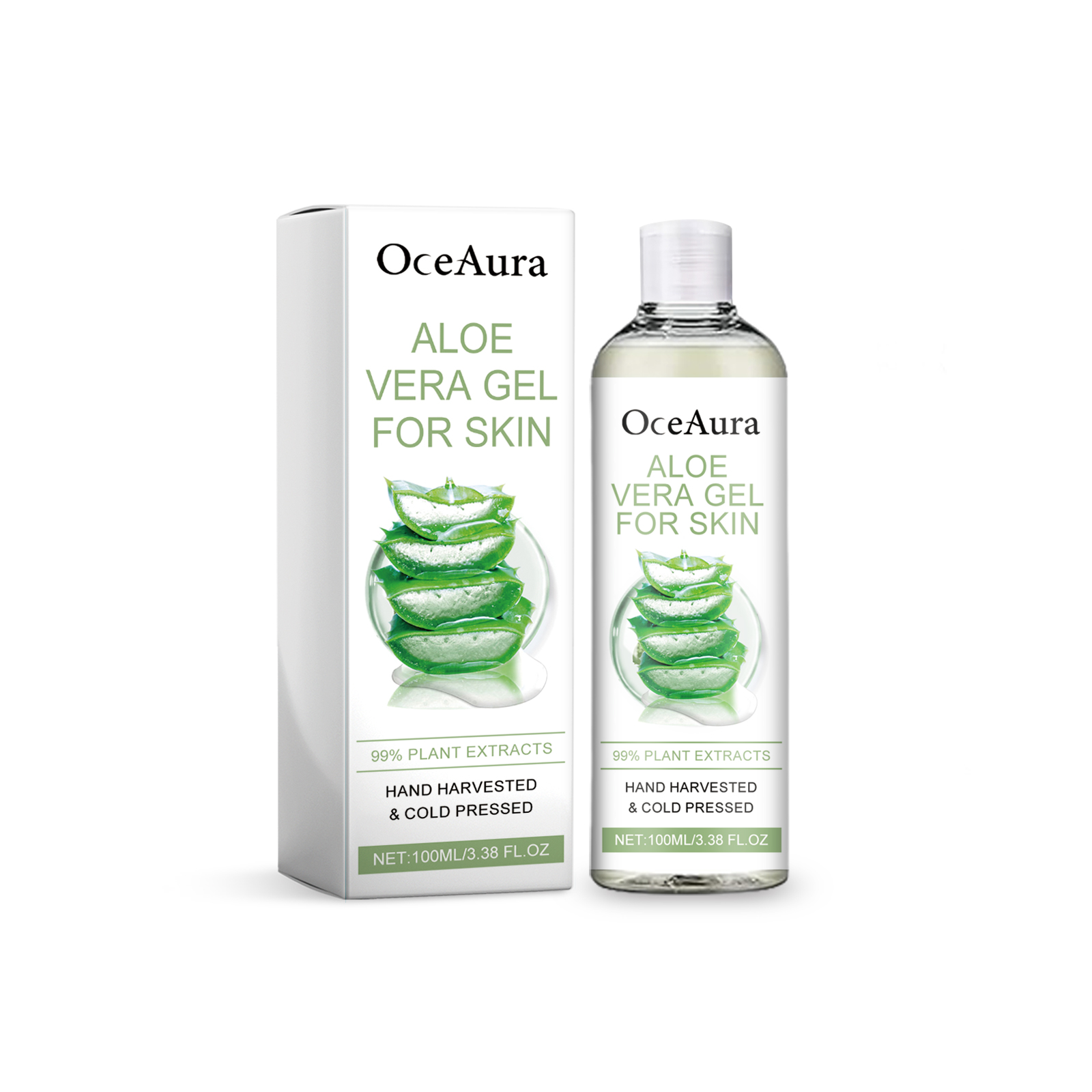 OceAura Moisturizing Aloe Vera Gel Moisturizes And Nourishes Skin After Sun