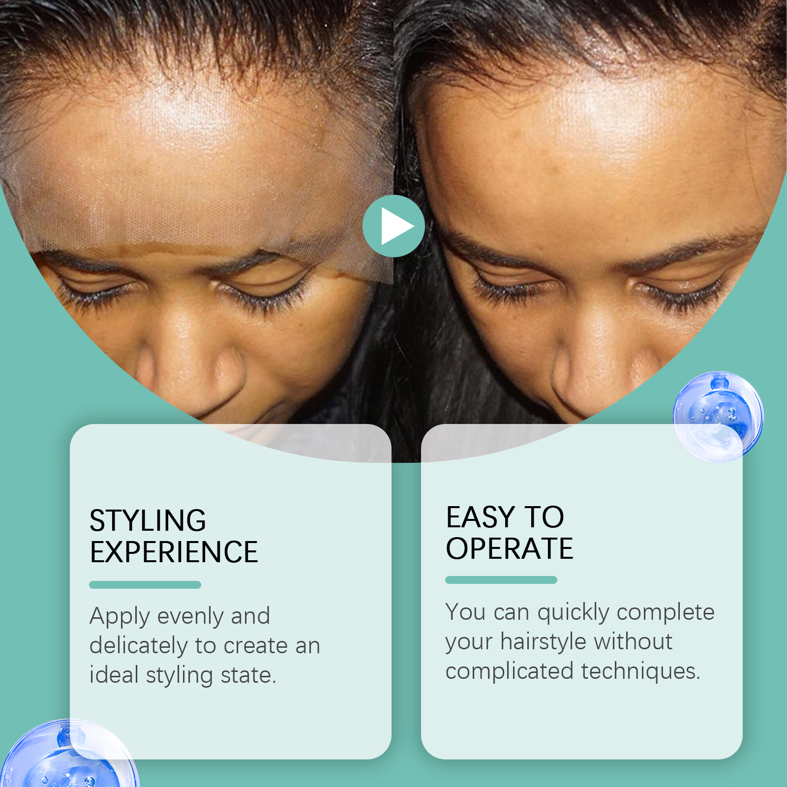 Smoother-looking hairline after edge styling