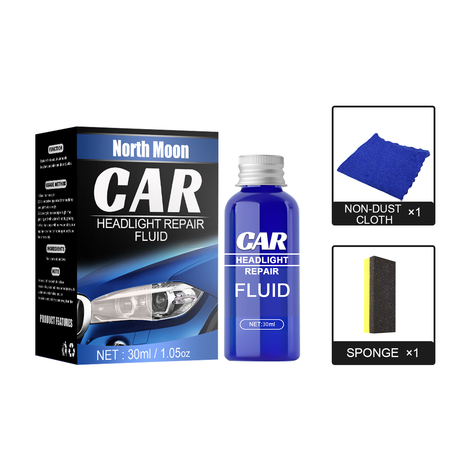 Rayhong Car Lamp Refurbishment And Repair Agent (30ml Set) S