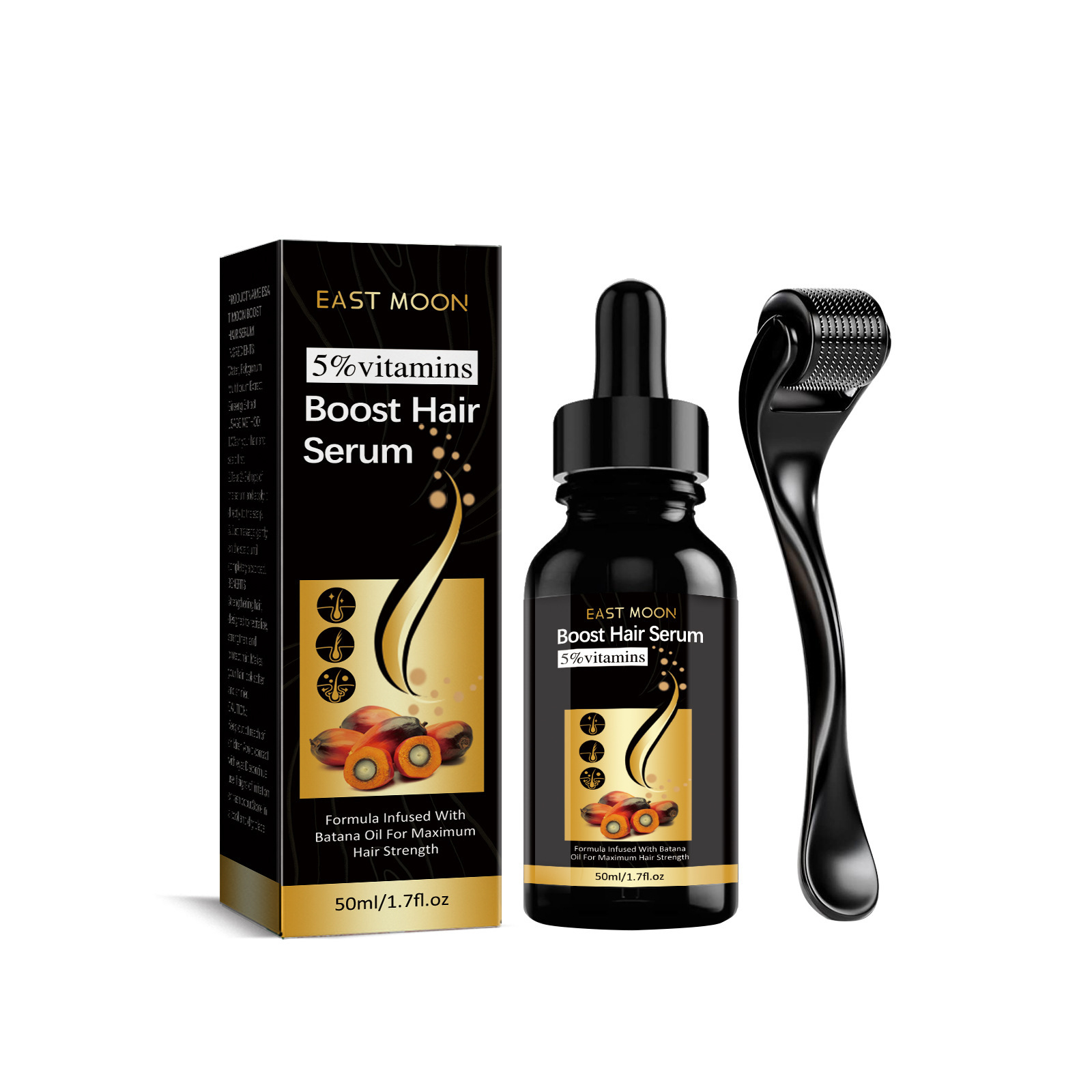 East Moon Boost Hair Serum, Prevent Hair Loss Strengthen Thicken And Nourish Roots Care Serum Set