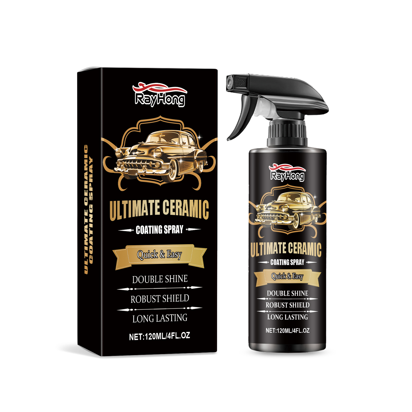 Rayhong Auto Quick Coating Spray Auto Finish Waxing Antifouling Brightening Maintenance Coating