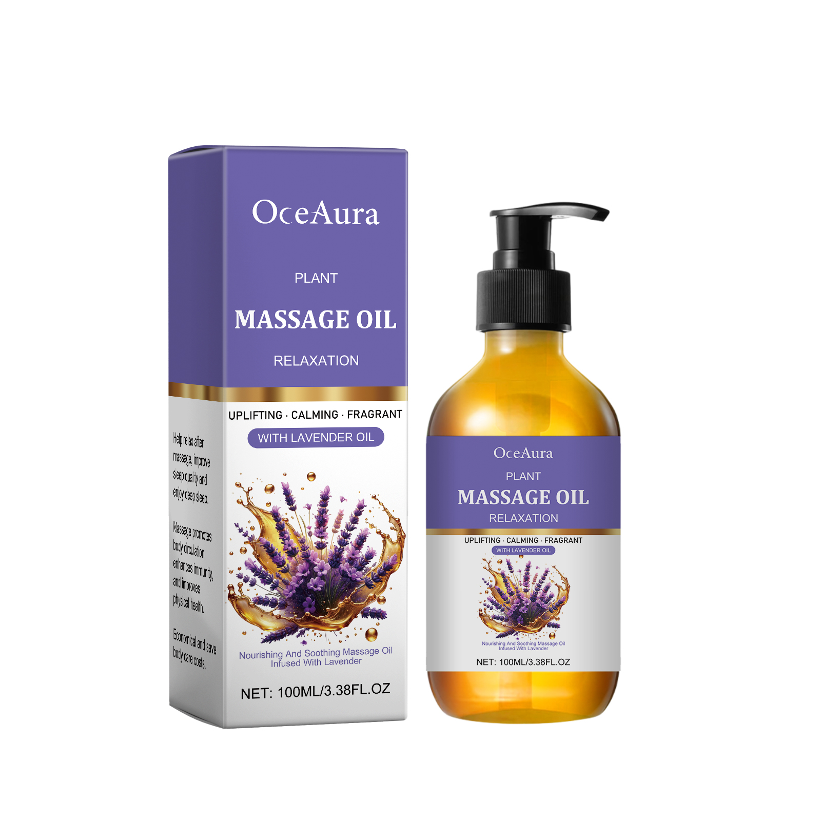 OceAura Lavender Essential Oil Gently Soothes The Body And Moisturizes The Skin With A Fragrance