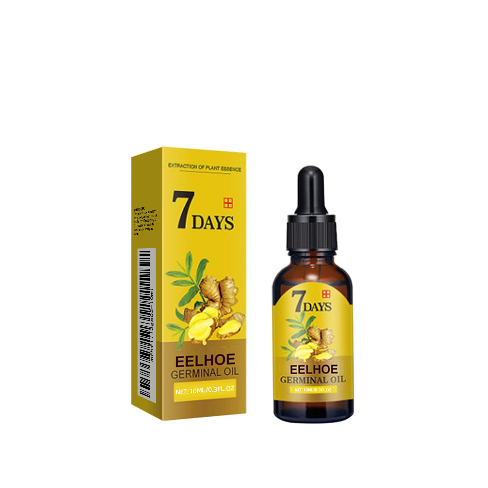 EELHOE Ginger Hair Care Liquid (10ml) Is A Nourishing And Moisturizing Hair Care Liquid That
