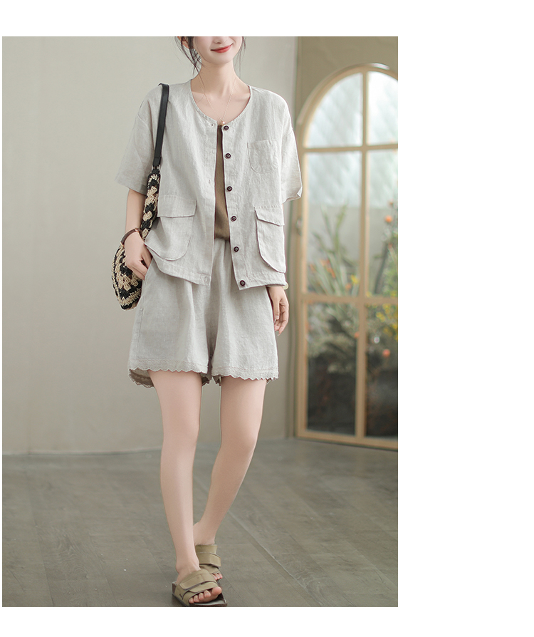 Linen Shorts Women Summer Fashion Casual Personality Women's Capri Pants 25663247B800D2E5E6B09844F00BA56D