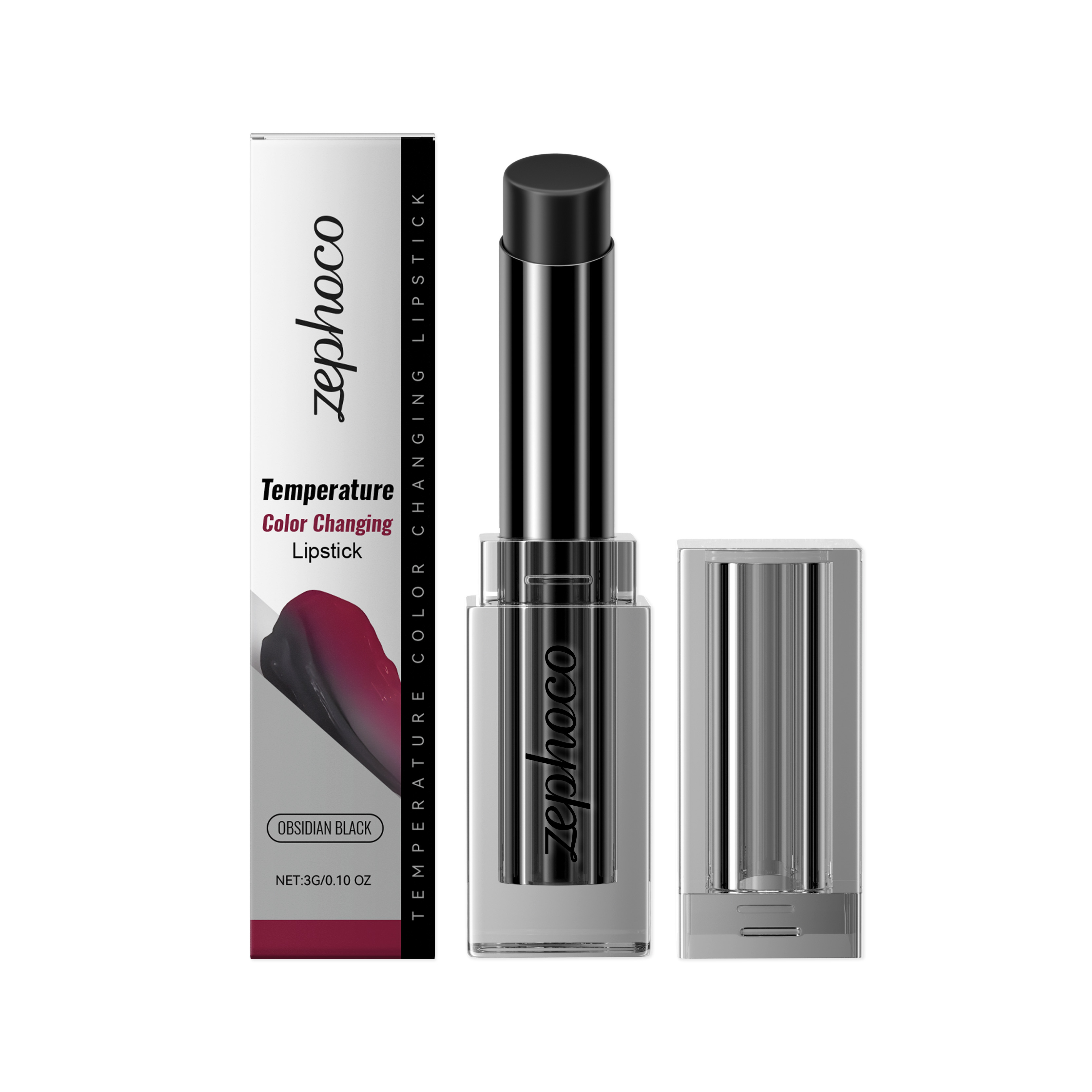 zephoco Obsidian Warming Lip Balm, Gently Moisturizes, Moisturizes, Reduces Lip Lines, And Careens