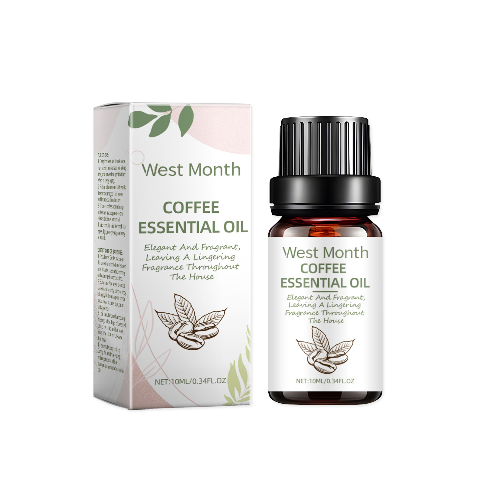 West&Month Coffee Seed Essential Oil, Gentle Moisturizing Skin Care Multi-Effect Essence Oil