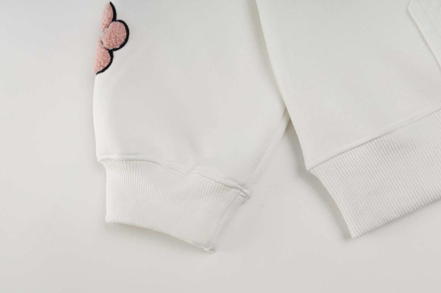 Crew neck sweatshirt worn full length view