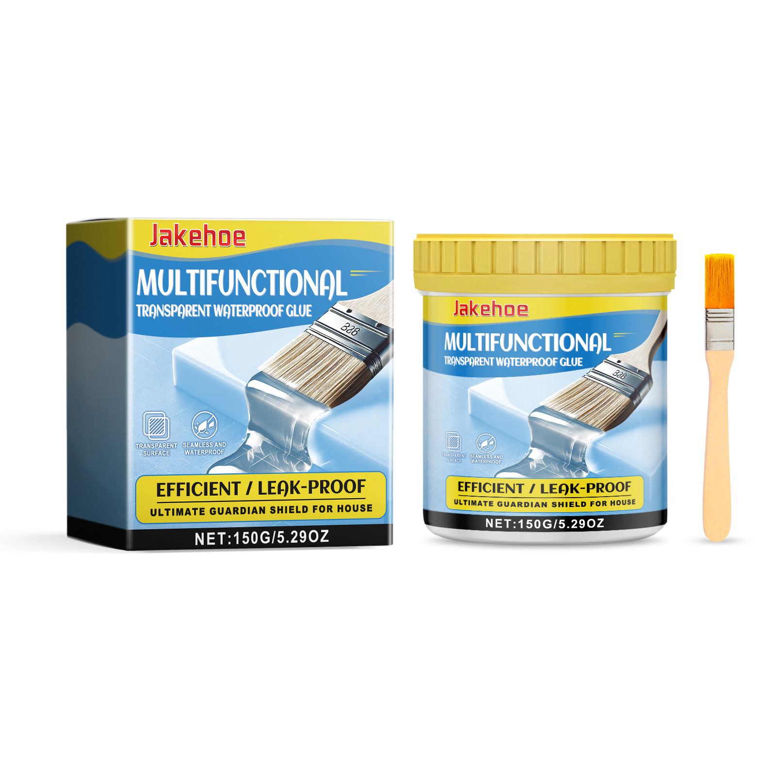 Jakehoe Multi-Functional Transparent Waterproof Glue Waterproof Invisible Sealing Glue Site