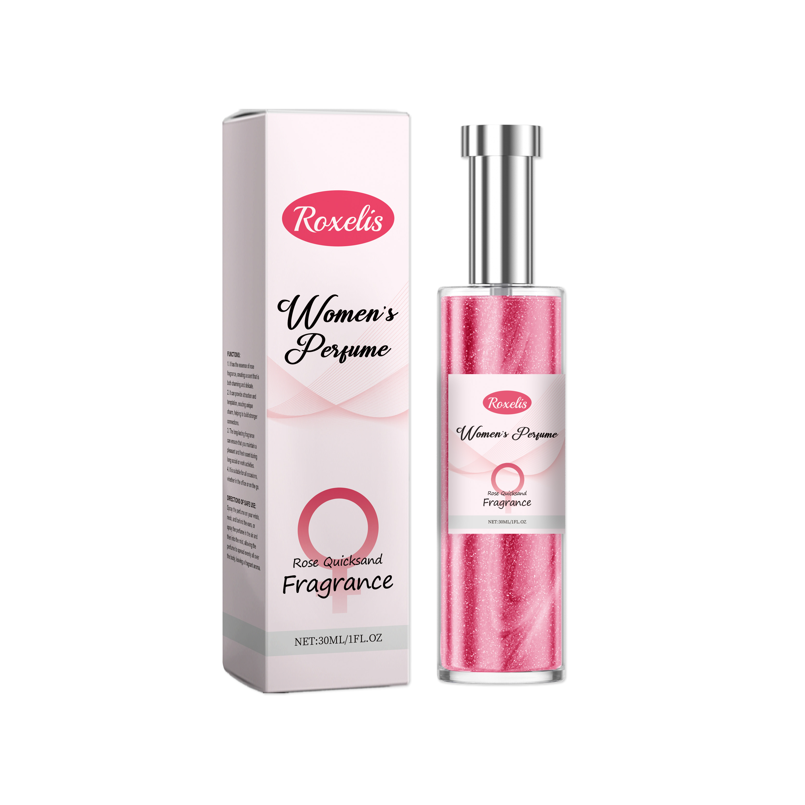 Roxelis Rose Women's Charm Perfume Exudes Charm Natural Fresh Fragrance Lasting Fragrance Women's
