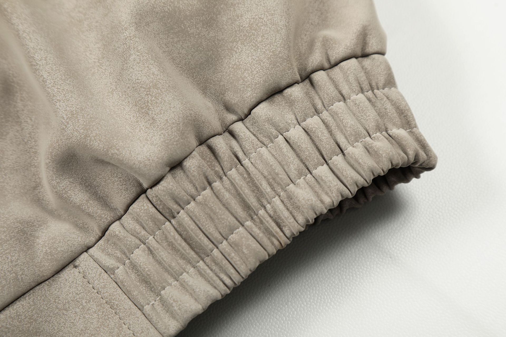 UNIKCOSA RetroMuse Color Block PU Leather Jacket image