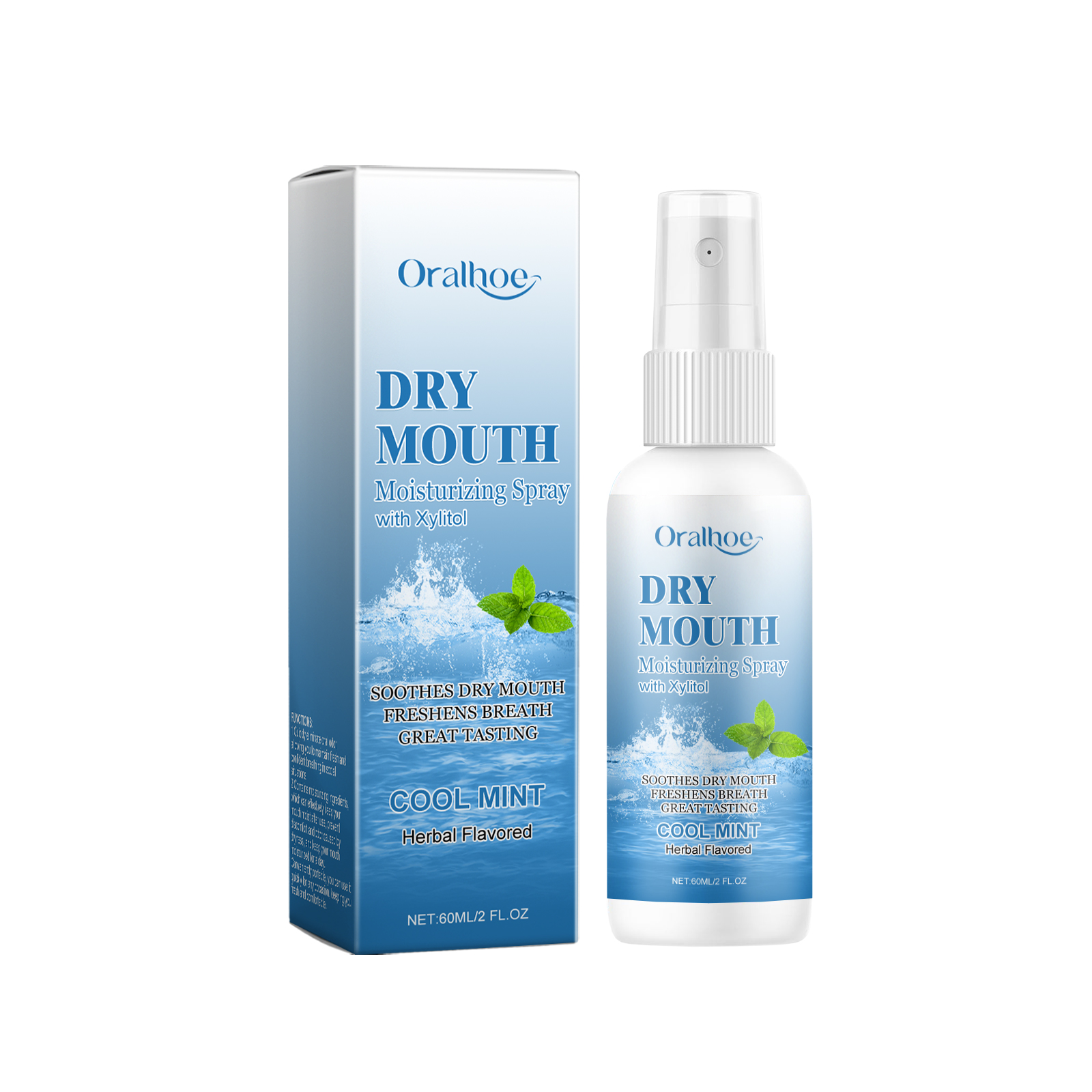 Oralhoe Teeth Cleaning And Moisturizing Spray, Gentle Care For Teeth Cleaning And Stain Daily Care