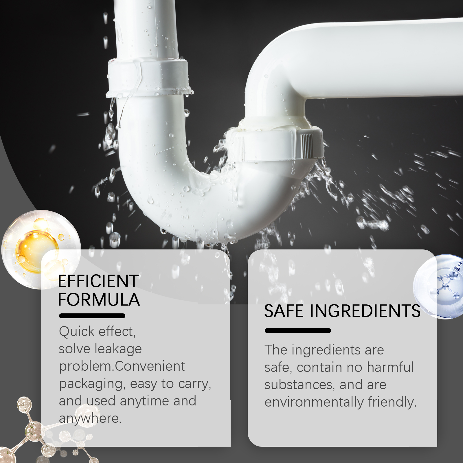 Pump spray shown beside a household plumbing connection