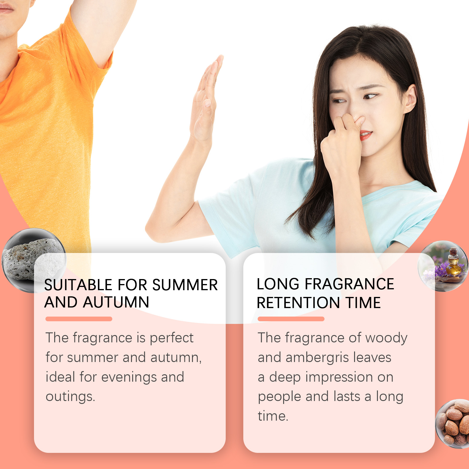 Roxelis fragrance shown for summer and autumn wear