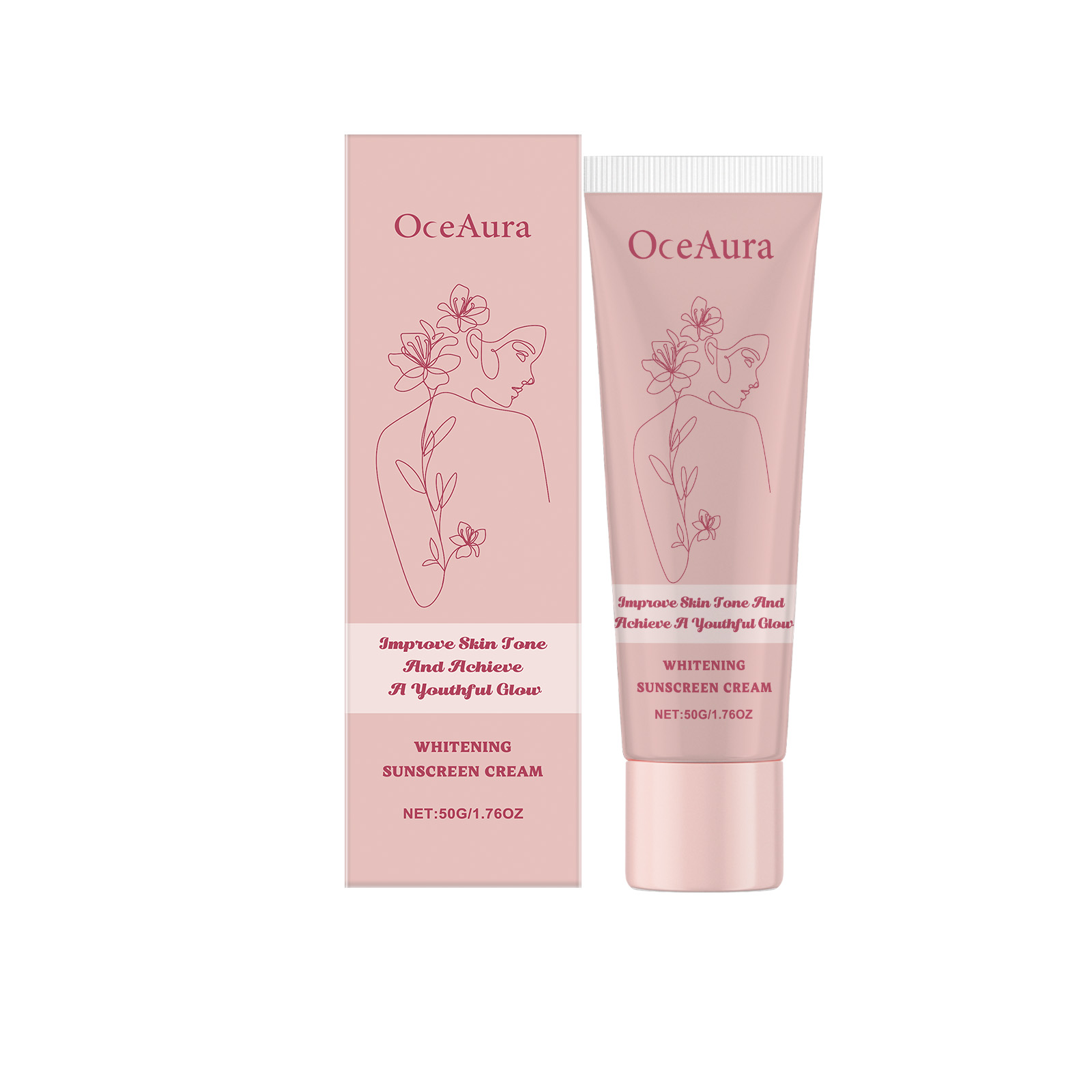 OceAura Face Protection Cream Face Body Moisturizing Radiance Uv Isolation Treatment Cream