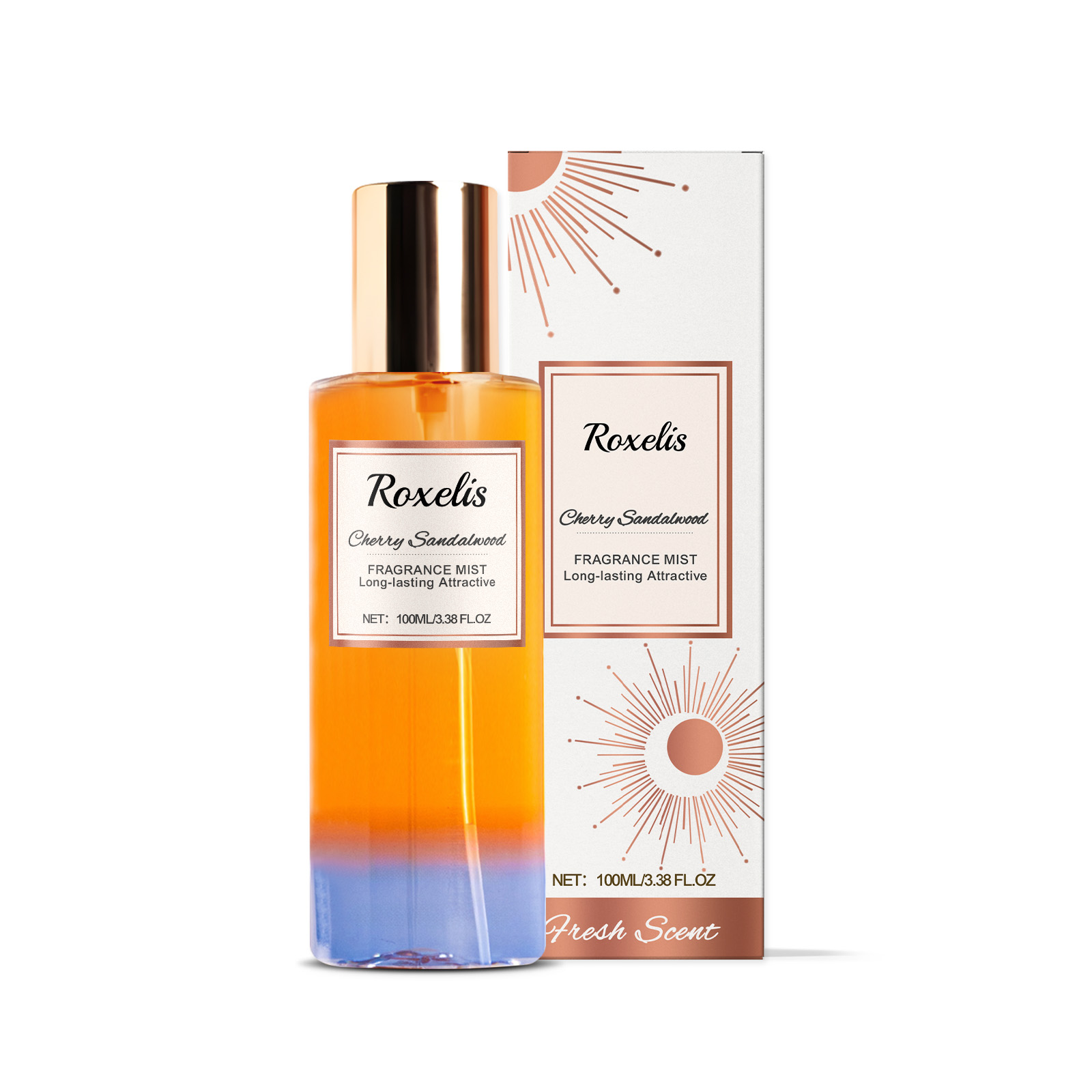 Roxelis Cherry Sandalwood Romantic Body Fragrance Natural Fresh Light Elegant Fragrance For Daily