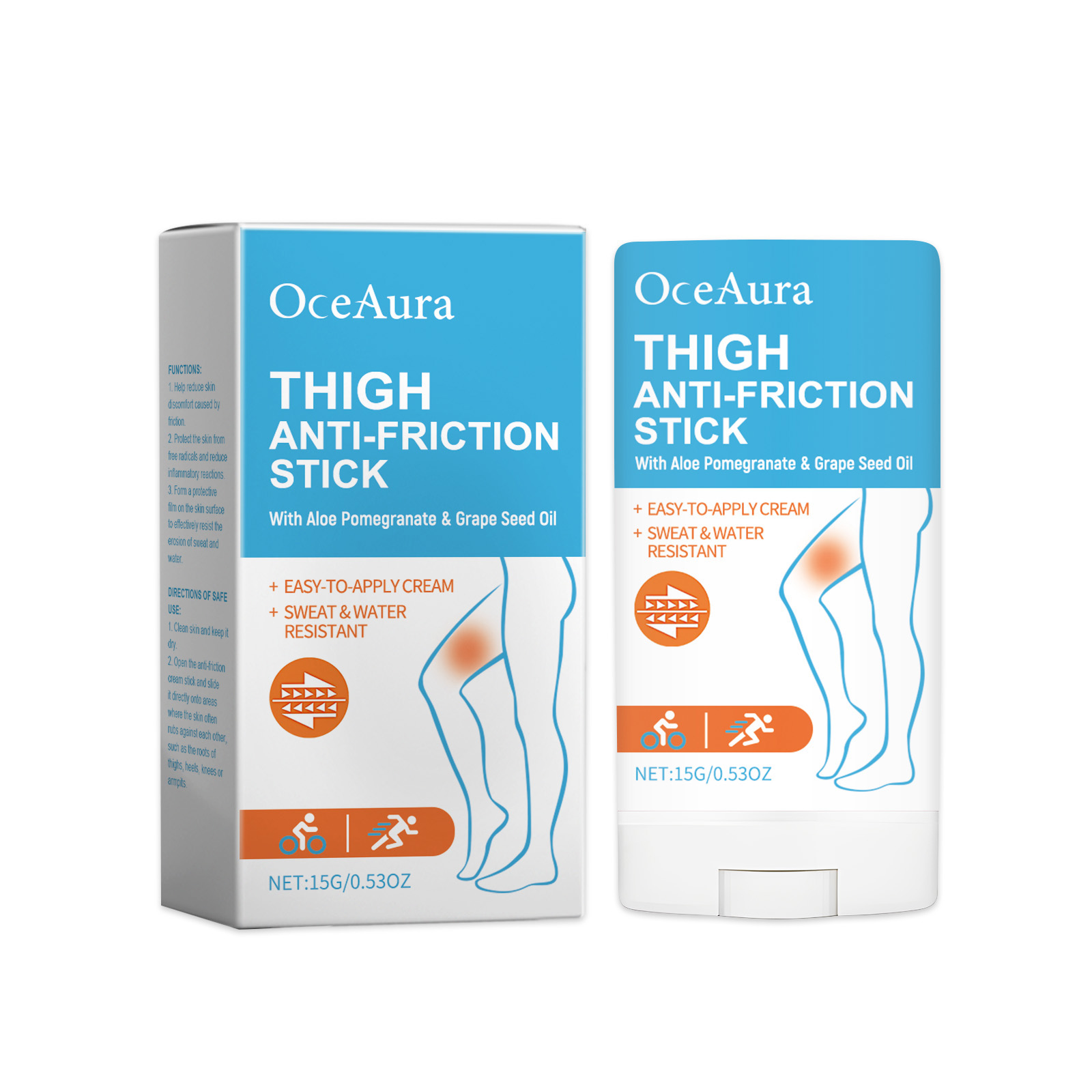OceAura Moisturizing Anti-Friction Balm For Leg Skin Nourishes, Lubricated, Refreshing And