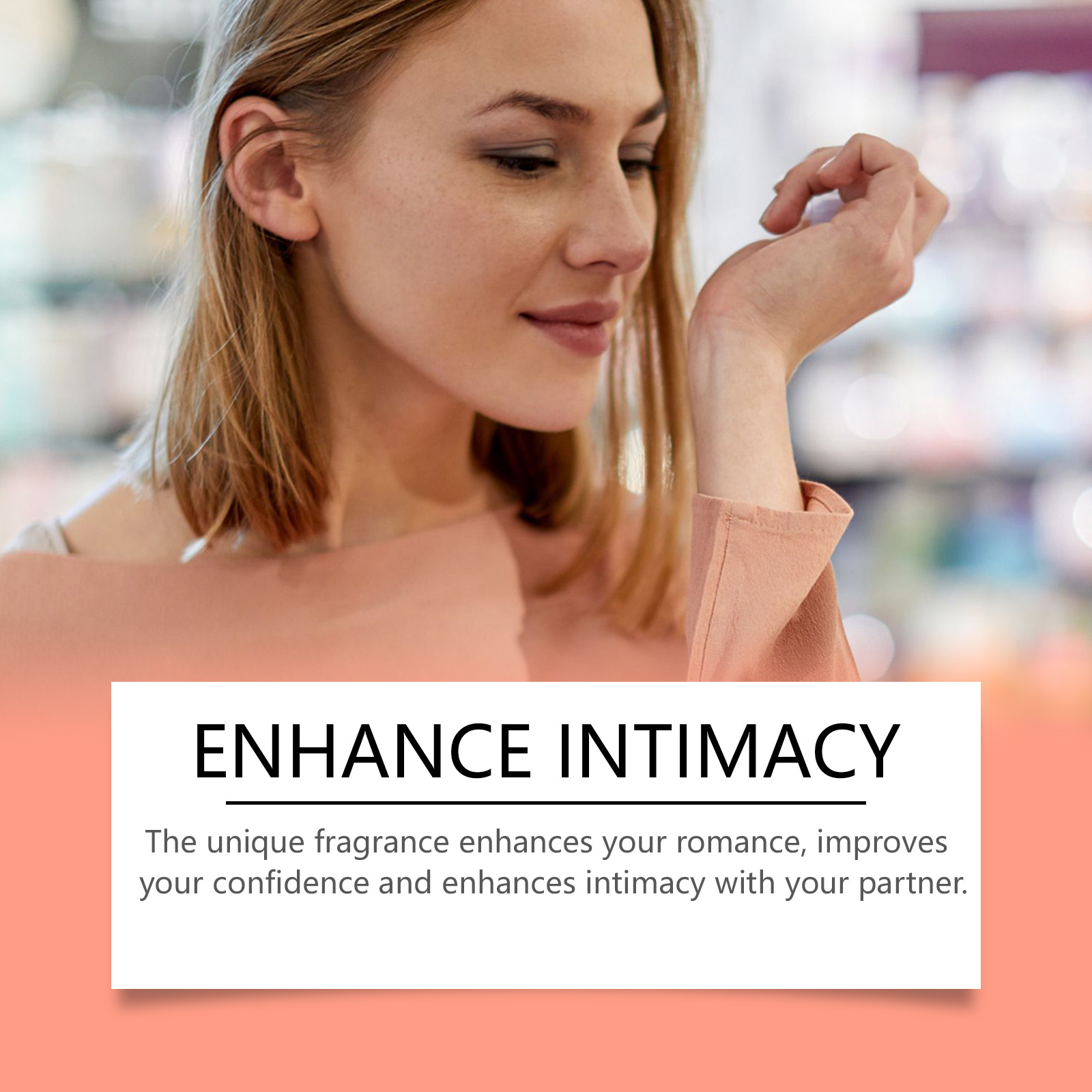 Roxelis fragrance applied to a woman's wrist