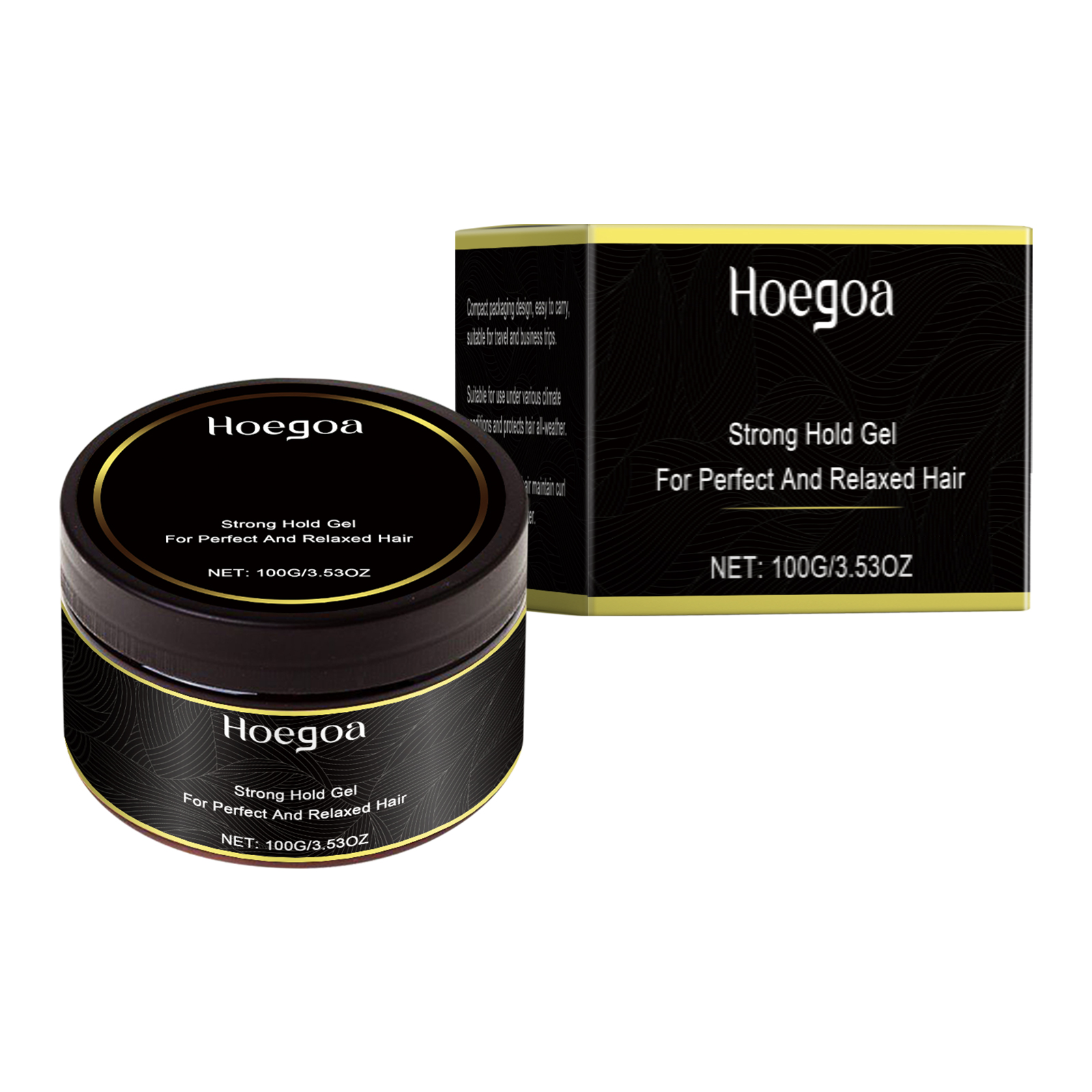 Hoegoa Hair Styling Gel, Moisturizing And Curing Natural Refreshing Styling Gel For Lazy Hair Types