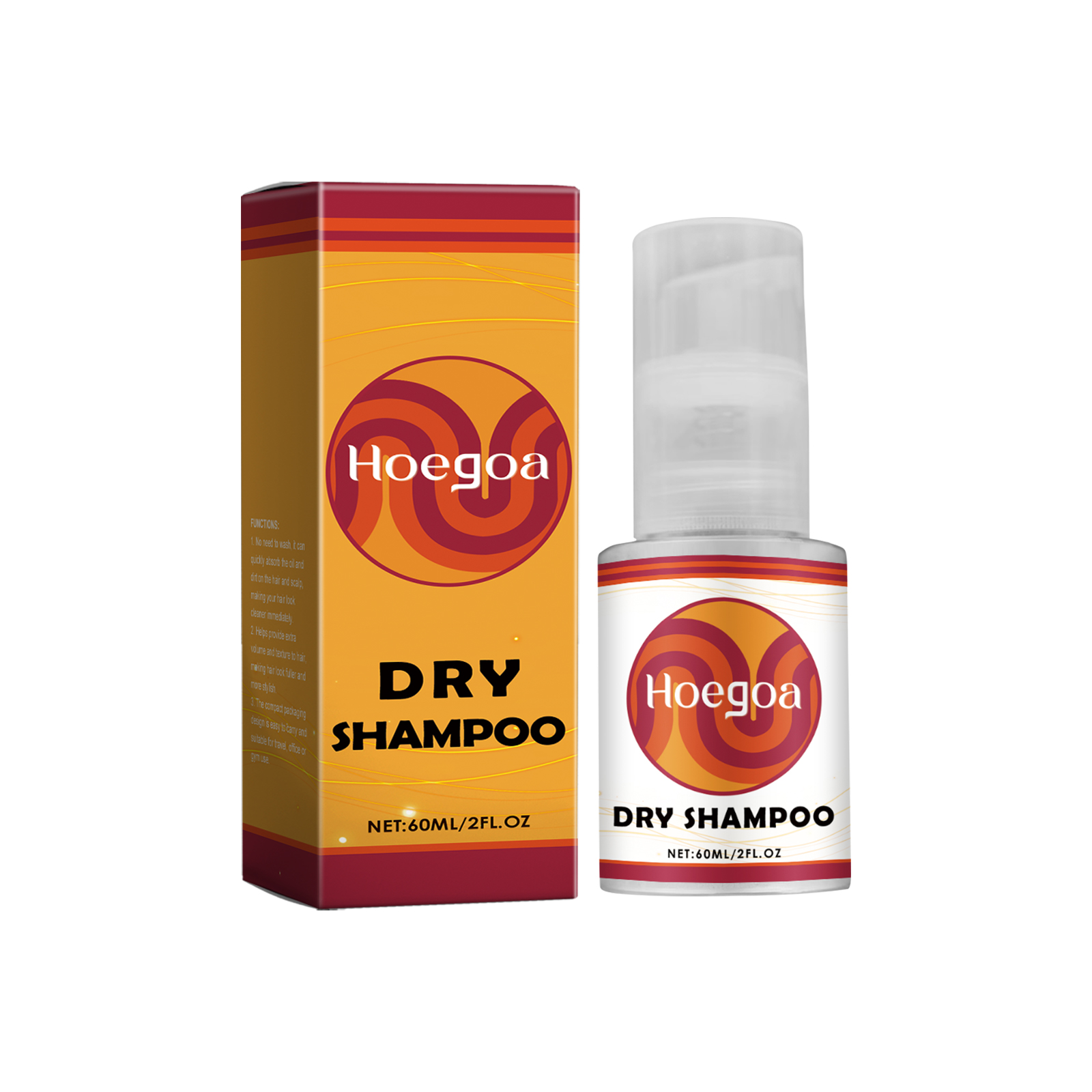 Hoegoa Leave-In Dry Hair Spray Cleans Hair, Fluffs And Refreshes Nourishes Scalp, Softens And Shines